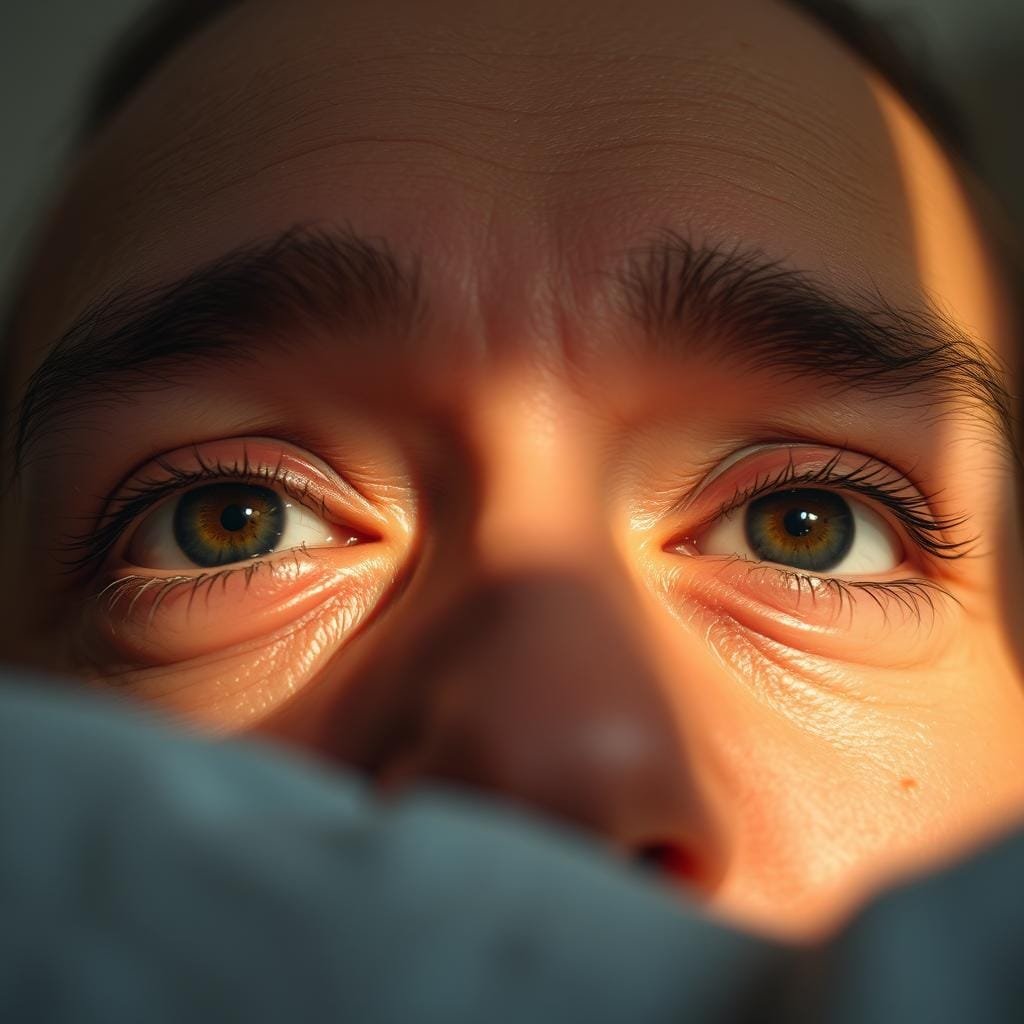 blurry eyes in the morning