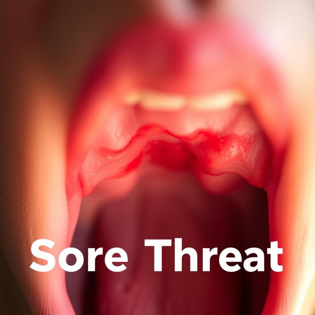 throat sore in morning